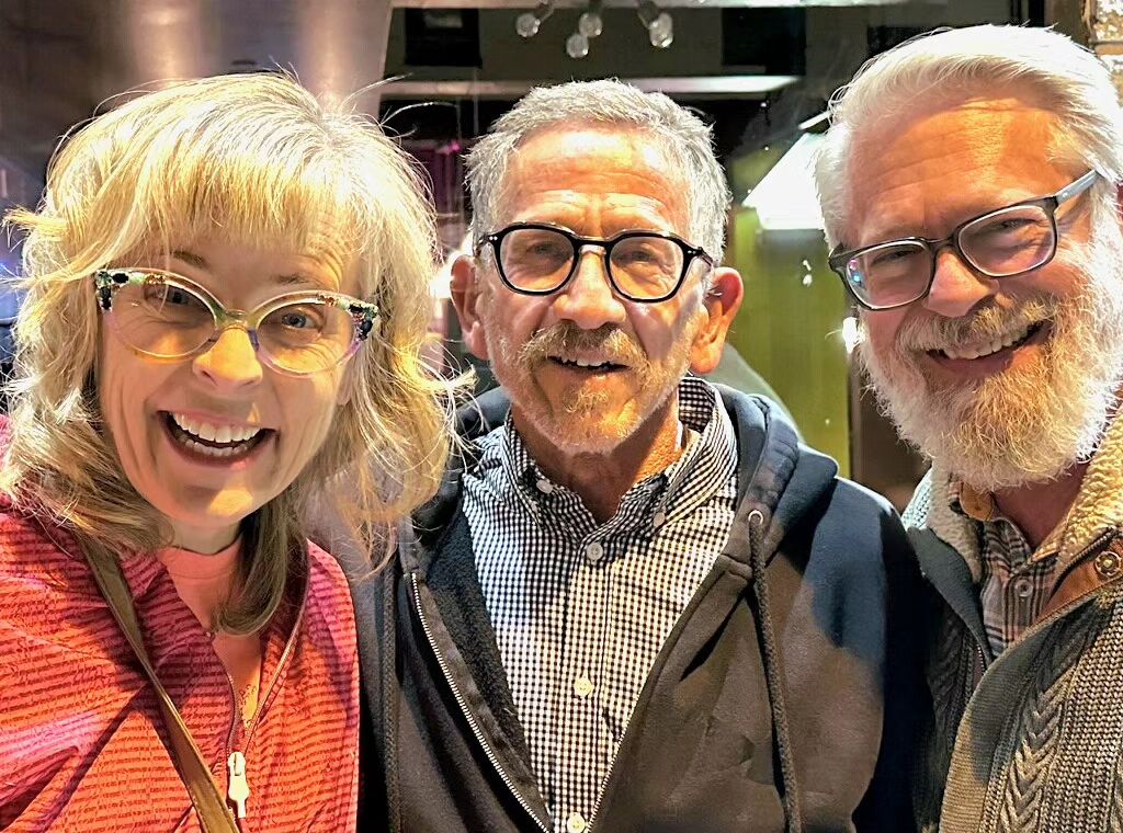 #MariaBamford came to make Philly laugh in beautiful @franciskleinparis glasses.  Dr. Chris and Mitch loved the @mariabamfordcomedy show