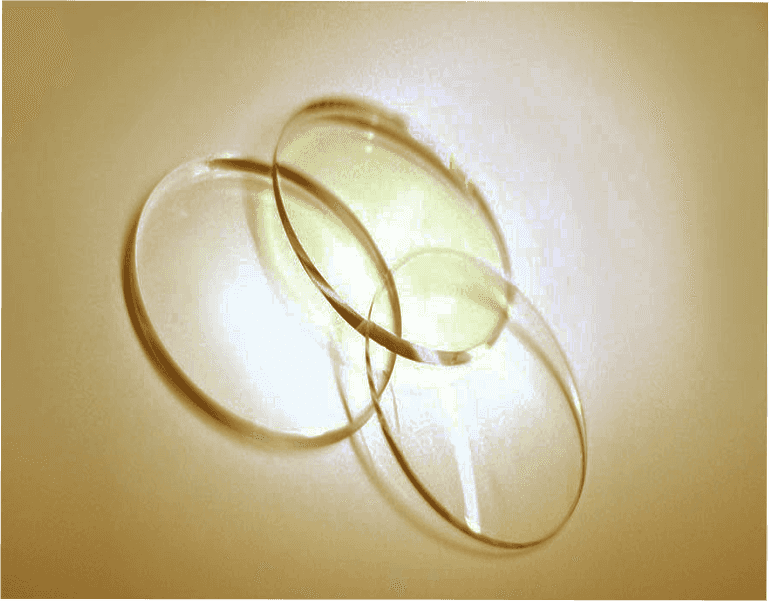 Lenses with anti-glare coating