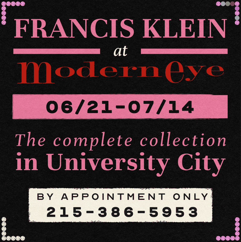 Francis Klein at Modern Eye